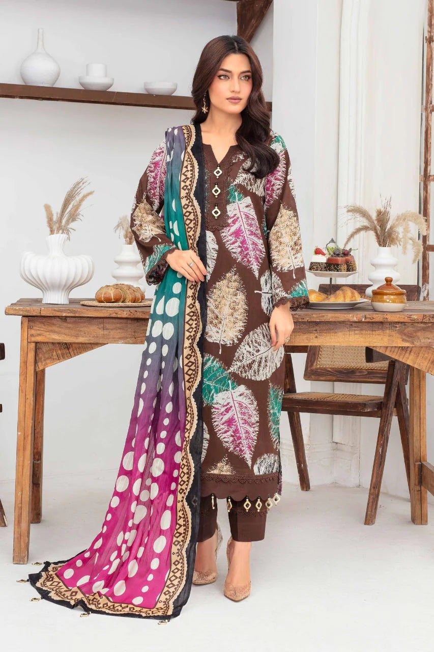 FABIHA VOL-1 BY FEROZA UNSTITCHED'26 | D9