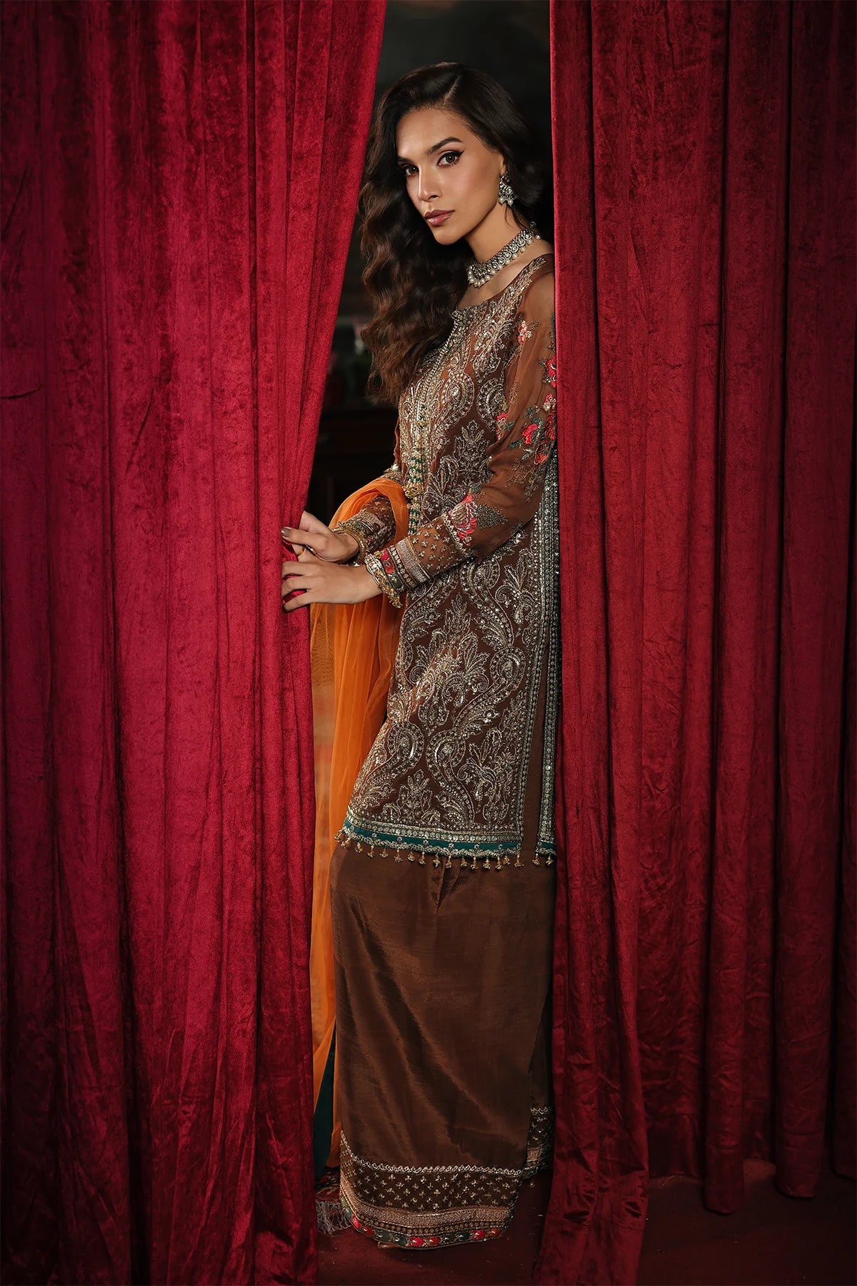 CHARIZMA AURA LUXURY CHIFFON UNSTITCHED COLLECTION'26| D6