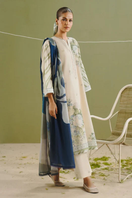 COCO PRINTS VOL-1 BY ZARA SHAHJAHAN UNSTITCHED'26| ZEYA-1B