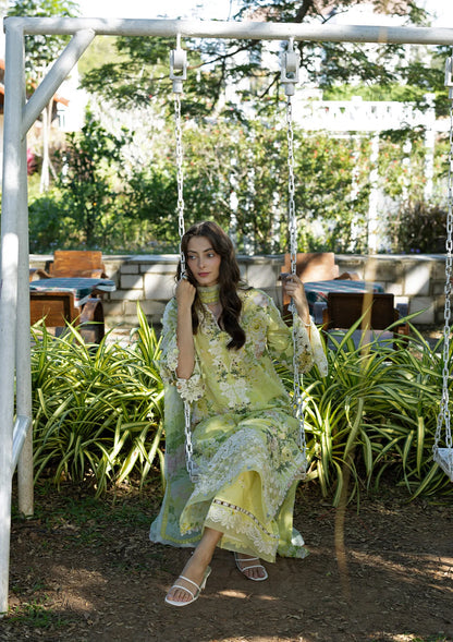 ELAF SIGNATURE EMBROIDERED UNSTITCHED'26| ESA-7A IVORY SEASON
