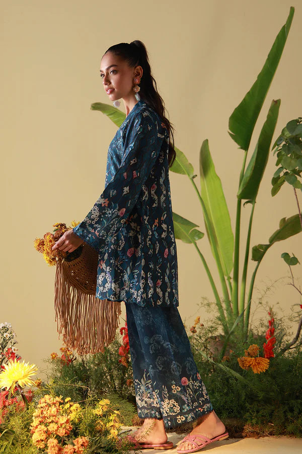MIRHA BY SAHAR 2 PC UNSTITCHED'26 | MIDNIGHT TROPIQUE
