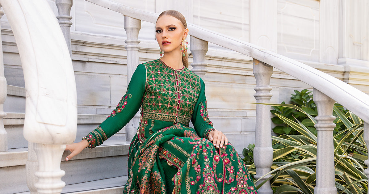 Maria B Sateen Collection 2024 – Cotton Satin Suit | CST-811