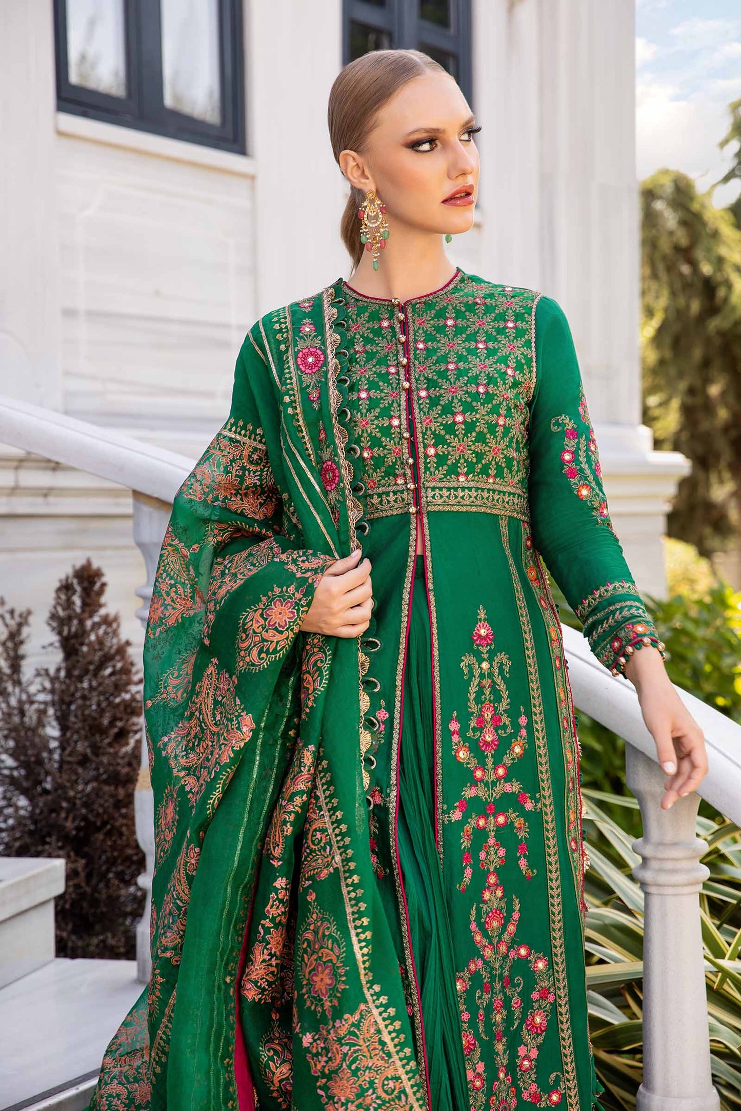 Maria B Sateen Collection 2024 – Cotton Satin Suit | CST-811