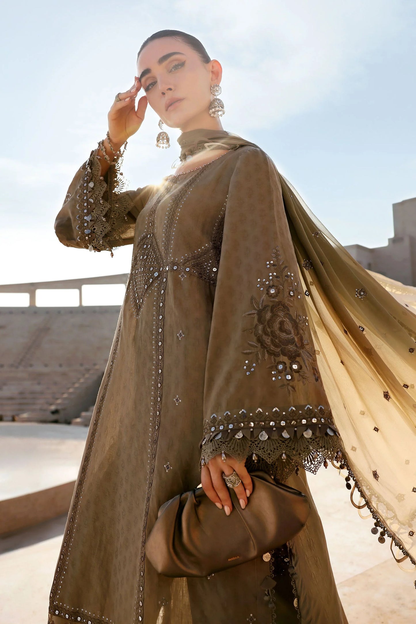 MARIA B LUXURY LAWN UNSTITCHED'26 | 2A