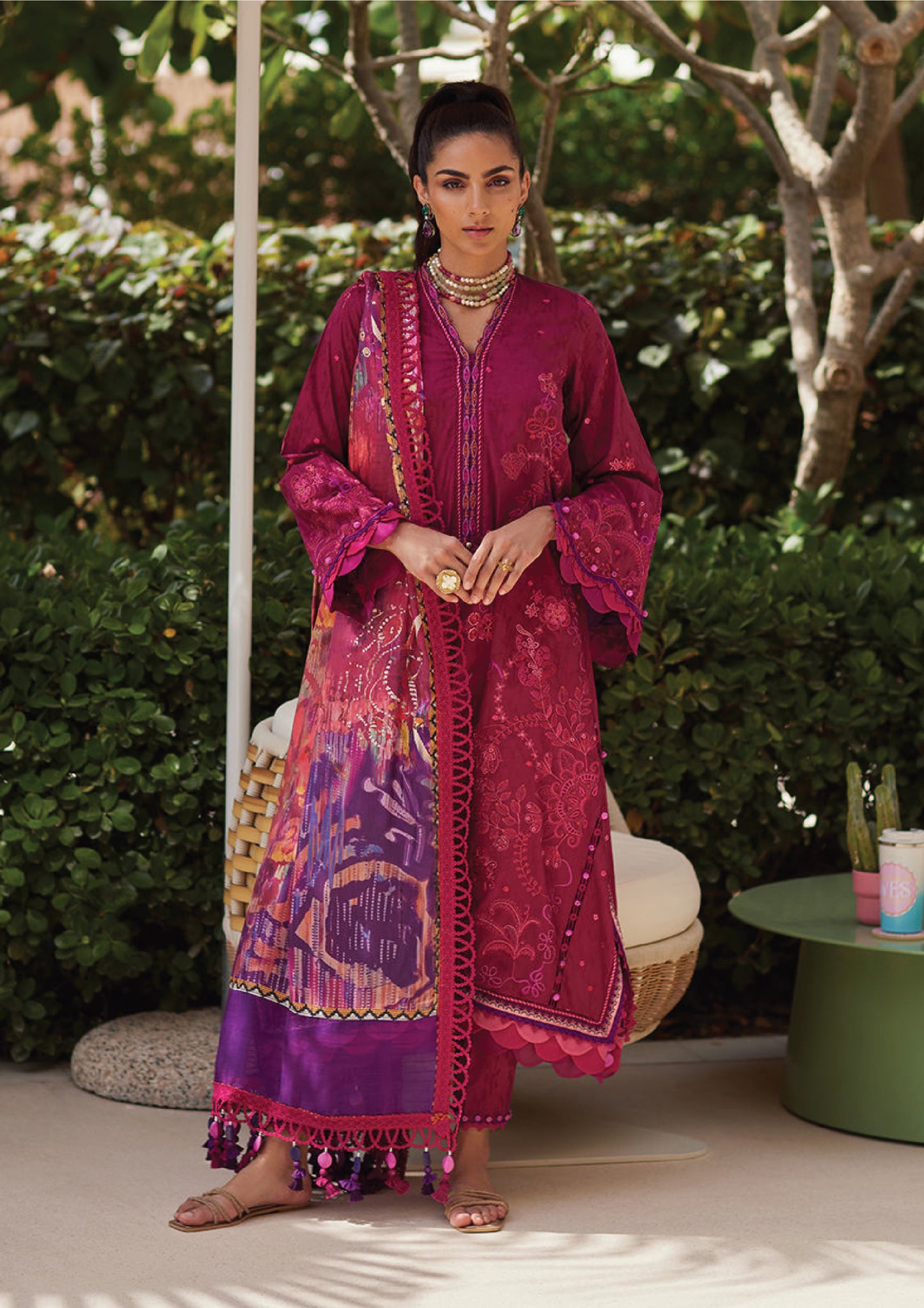 Farah Talib Aziz WES Luxury Unstitched Lawn Collection 25 | BETTY BERRY