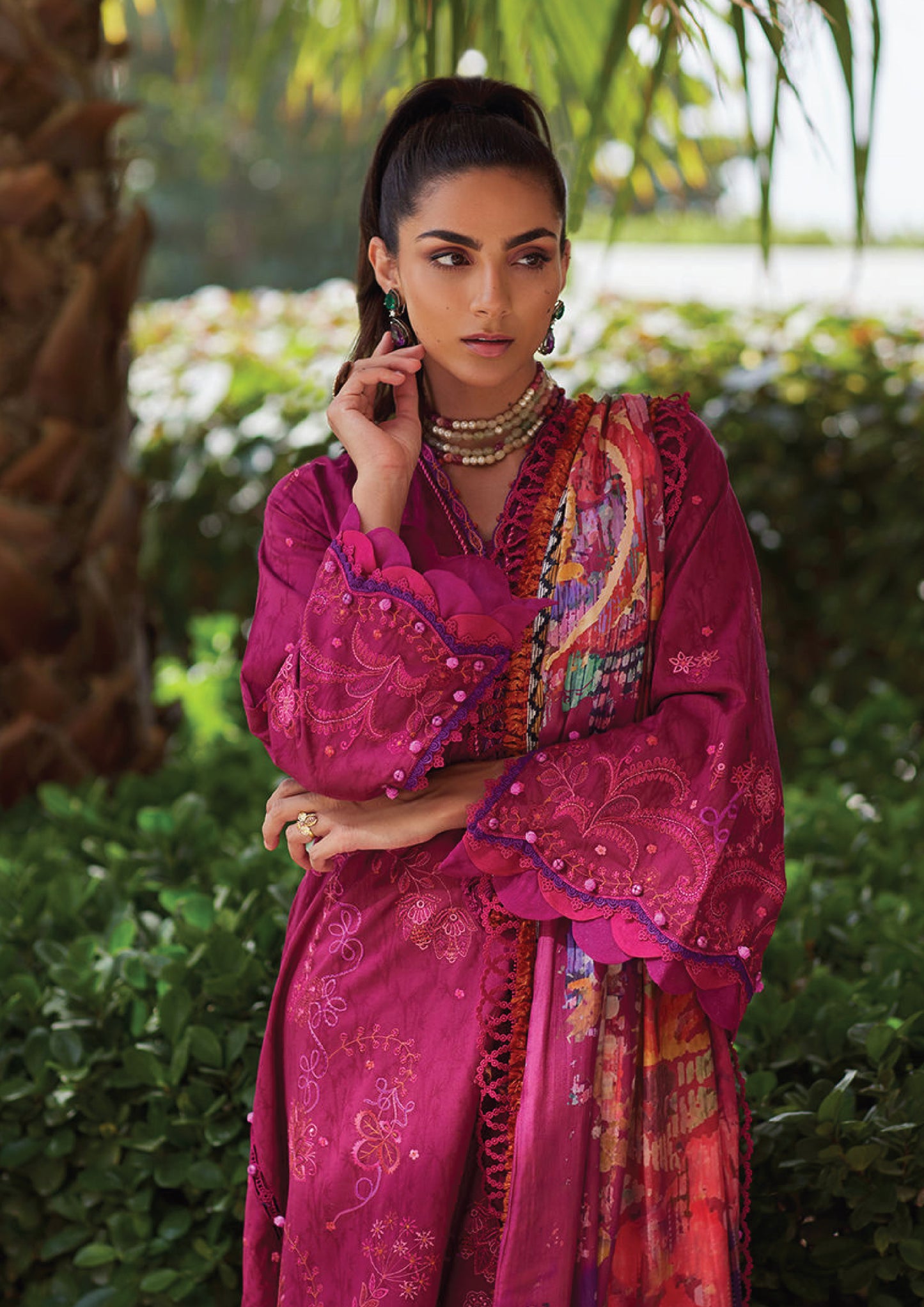 Farah Talib Aziz WES Luxury Unstitched Lawn Collection 25 | BETTY BERRY