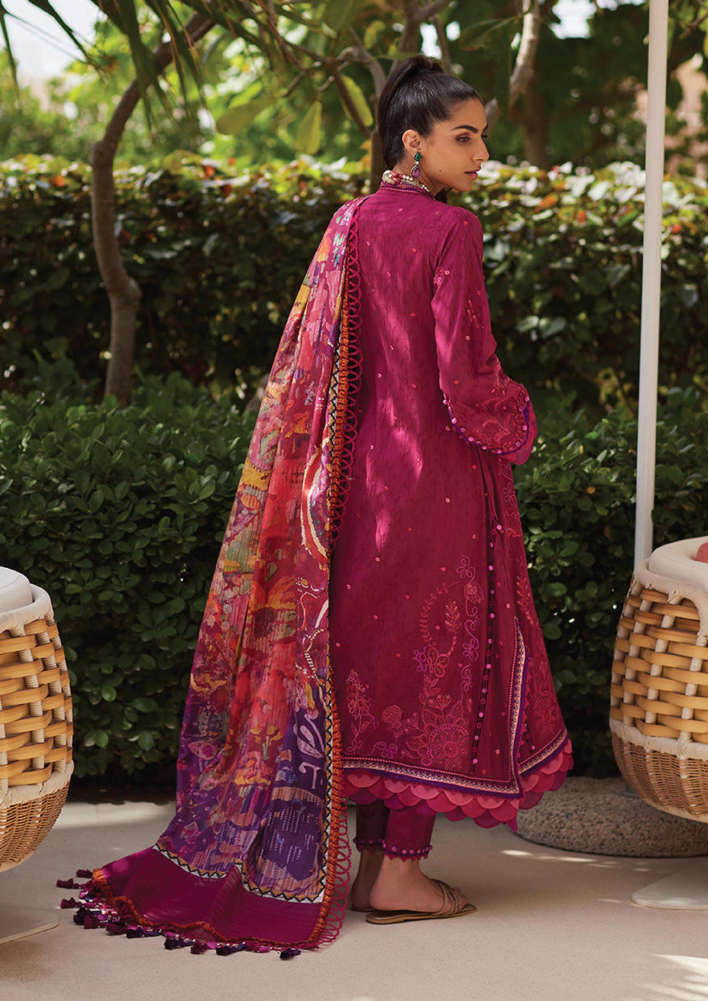 Farah Talib Aziz WES Luxury Unstitched Lawn Collection 25 | BETTY BERRY
