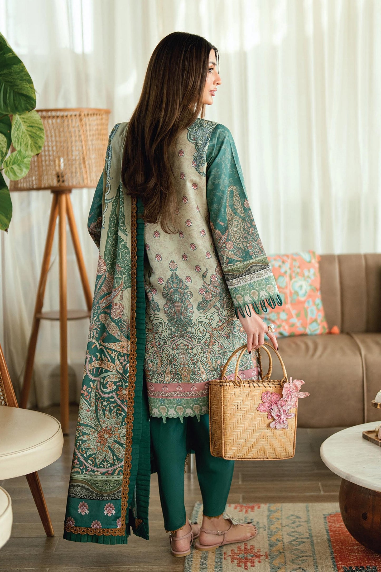 JADE URBANE PRINTED LAWN UNSTITCHED'26 | 20936 A
