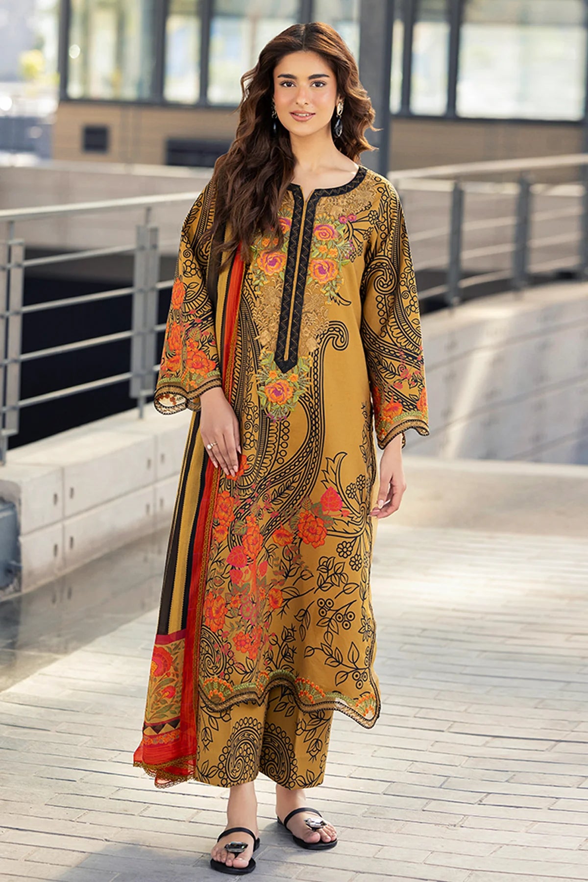 CHARIZMA AGHAZ-E-NOU EMBROIDERED LAWN COLLECTION'26| AG6-01