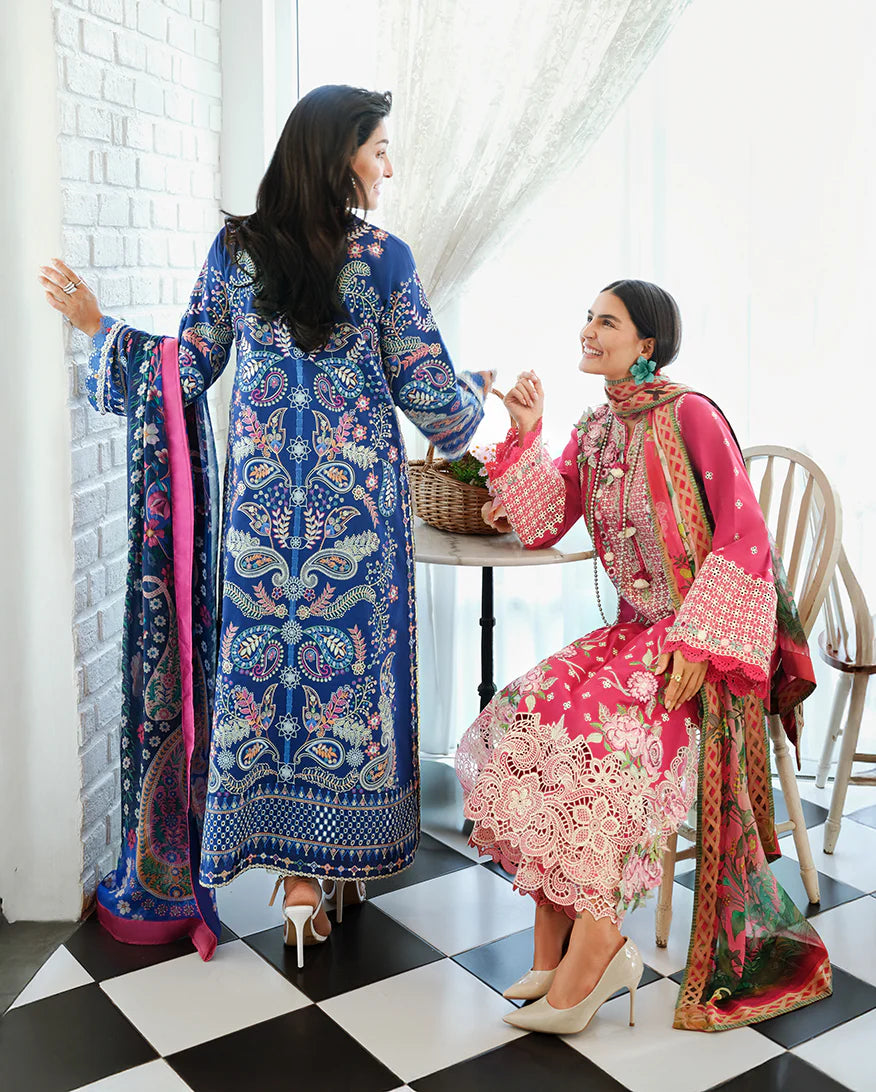 A MOI LUXURY LAWN BY MUSHQ UNSTITCHED'26 | Moonlit Dreams