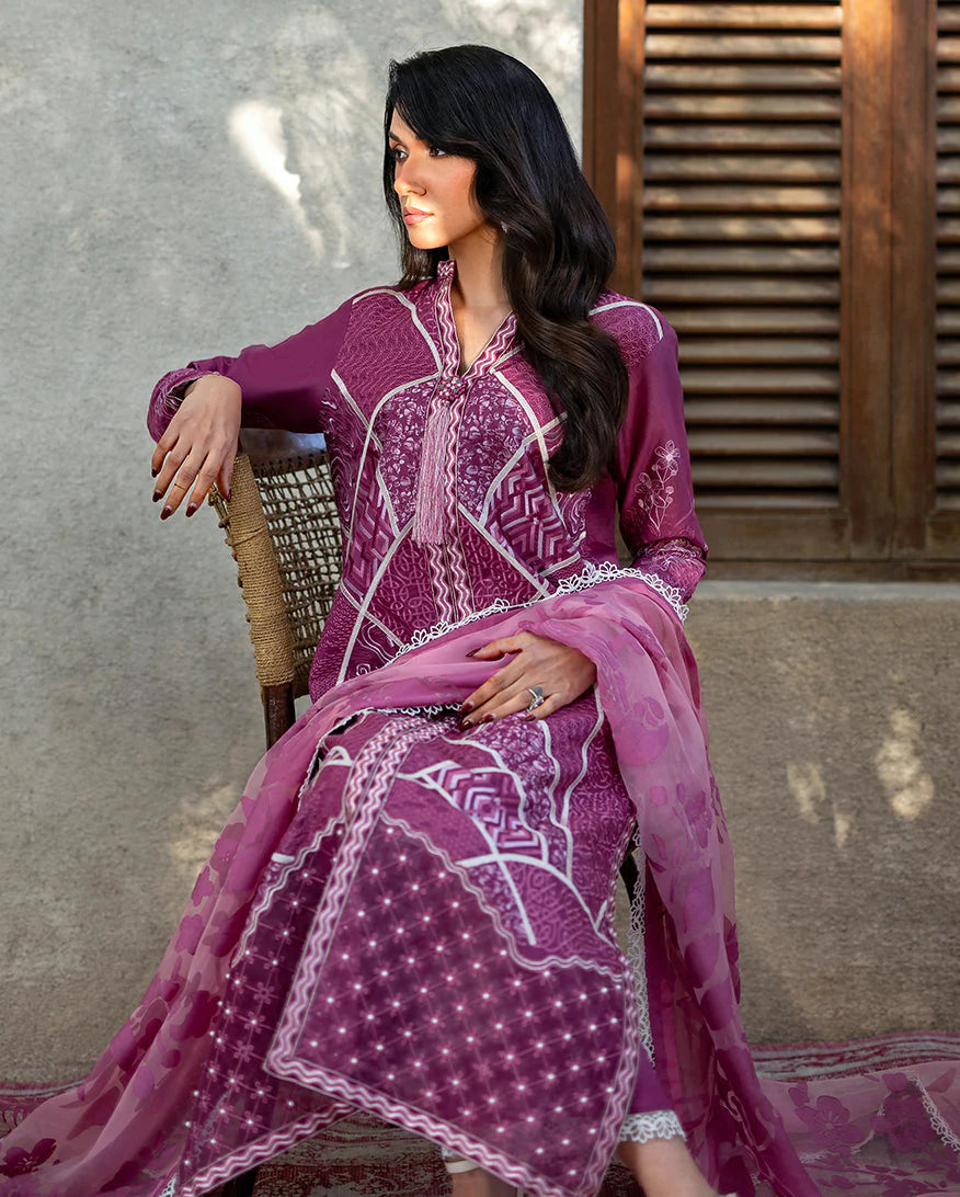 MUSHQ ASTORIA LUXURY LAWN UNSTITCHED'26| Rosea