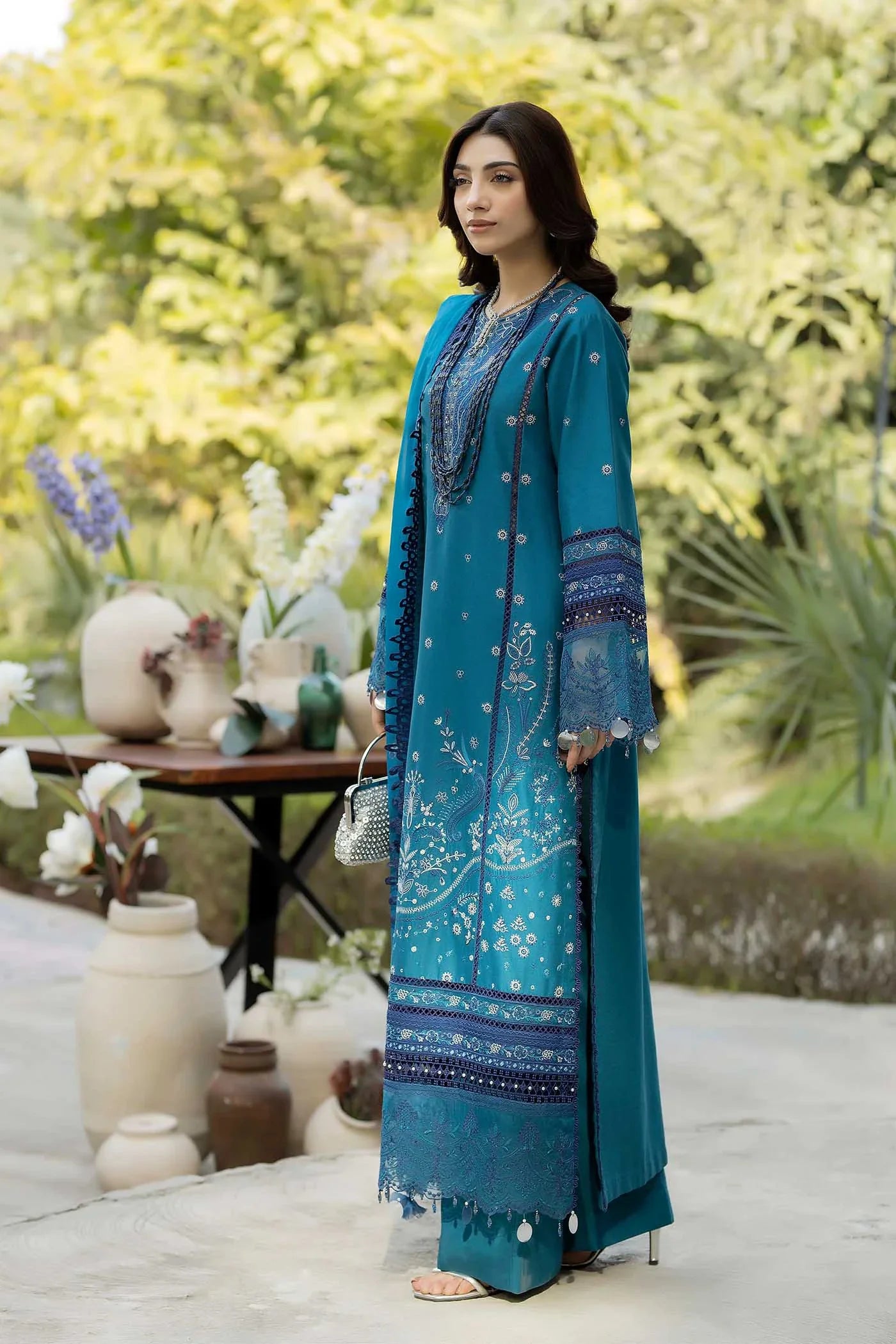 SERENE LUXURY LAWN BY ADAN LIBAS UNSTITCHED'26| D10