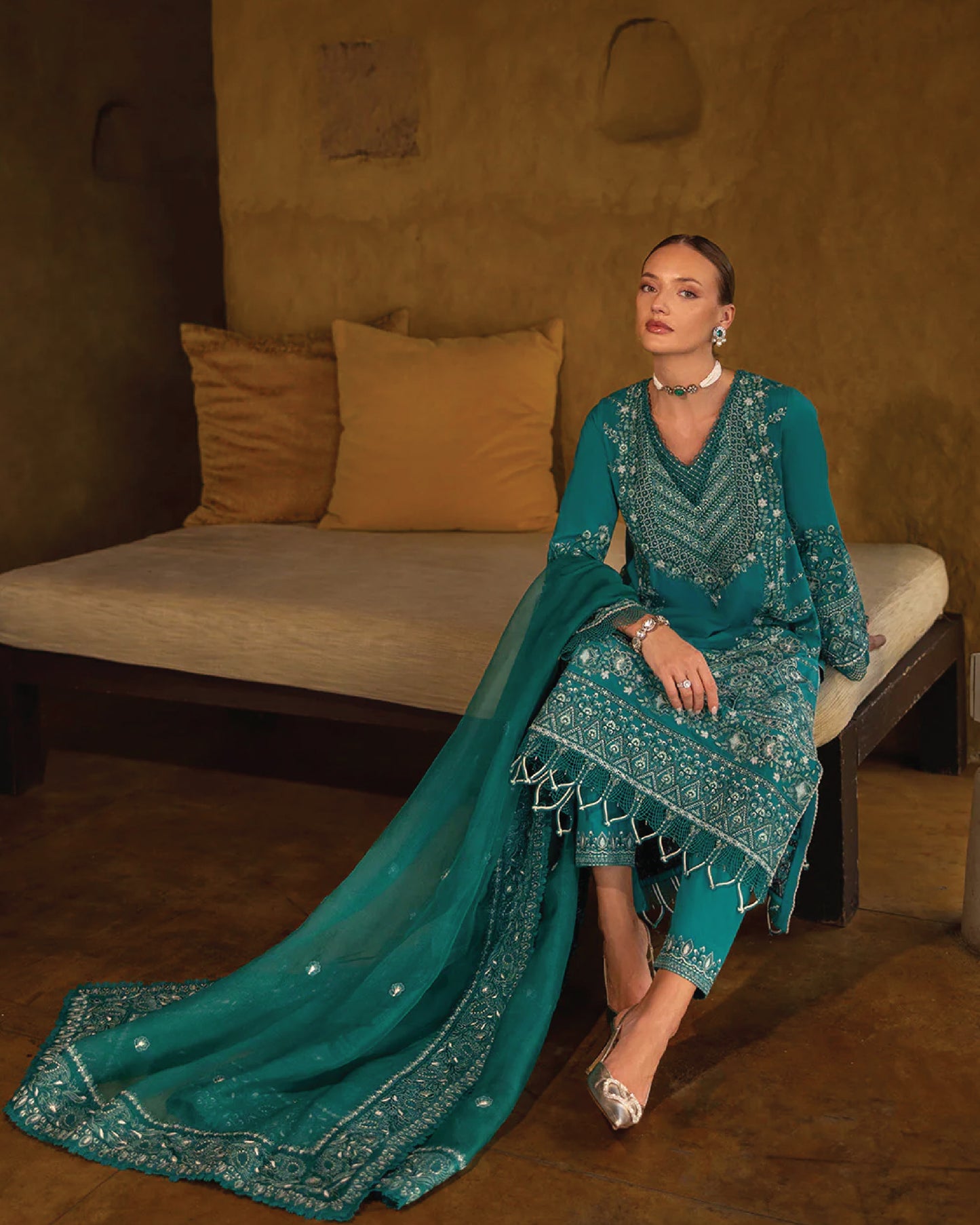 Faiza Saqlain Zinnia Unstitched Luxury Lawn'25 | CALLA