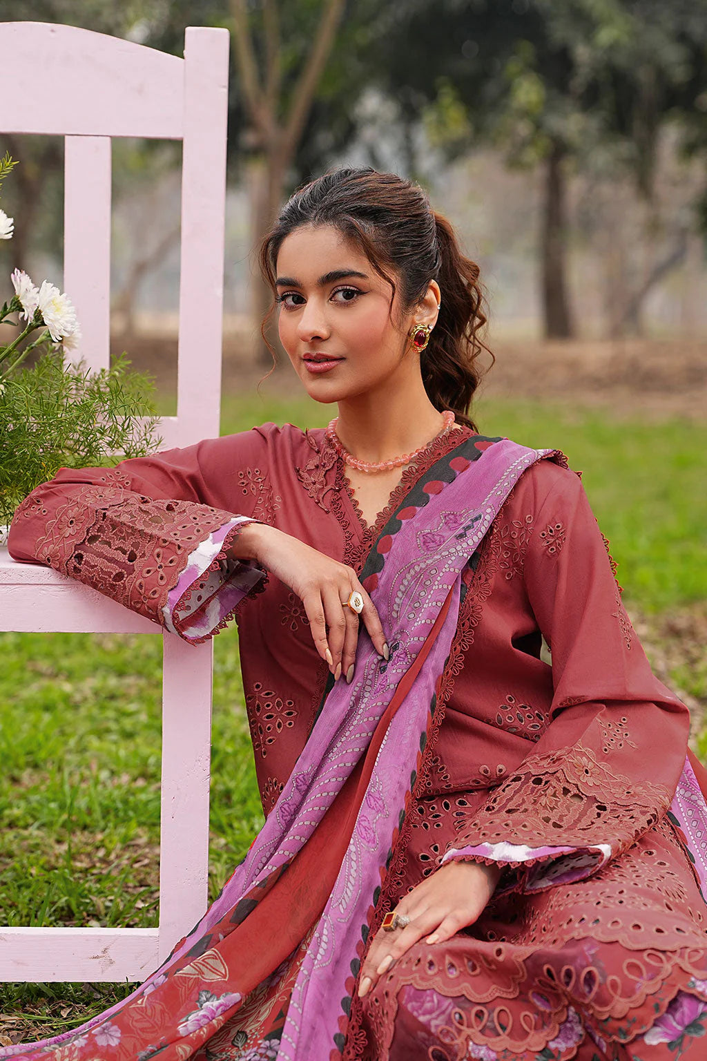 DHANAK BY RAMSHA VOL-1 UNSTITCHED'26| DH-108