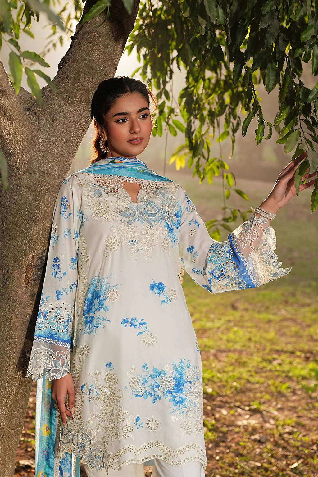 DHANAK BY RAMSHA VOL-1 UNSTITCHED'26| DH-109