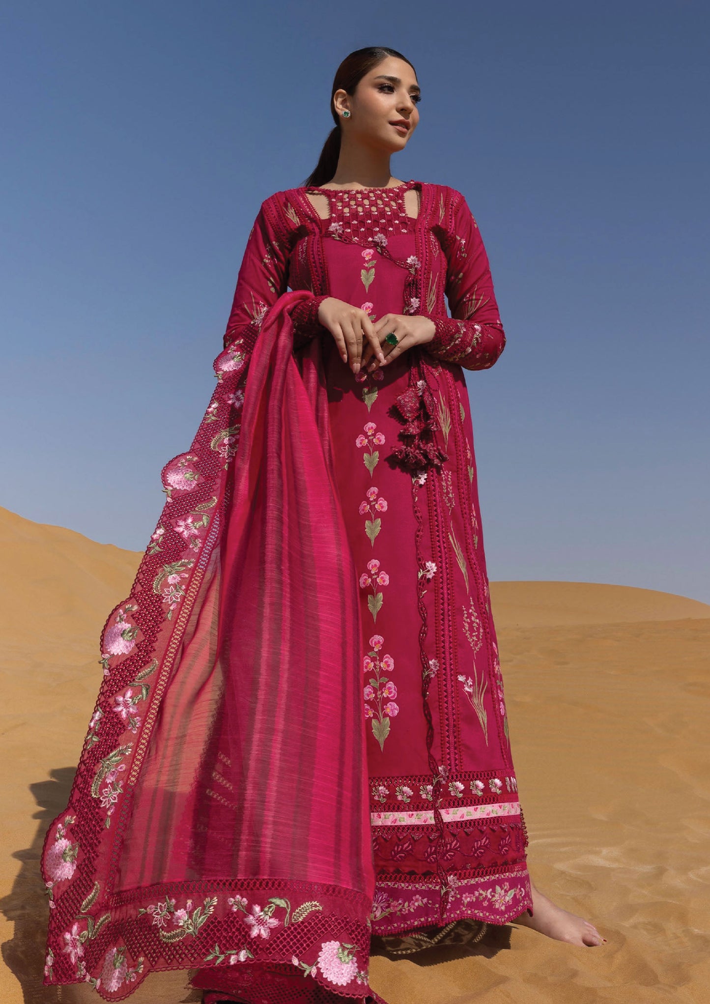 Flow by Crimson Luxury Lawn 25 | RUBY