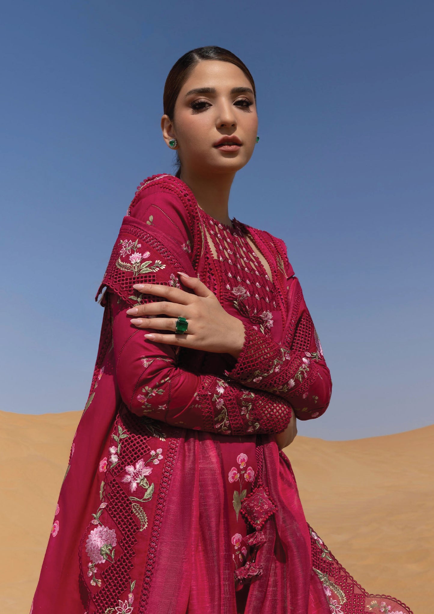 Flow by Crimson Luxury Lawn 25 | RUBY