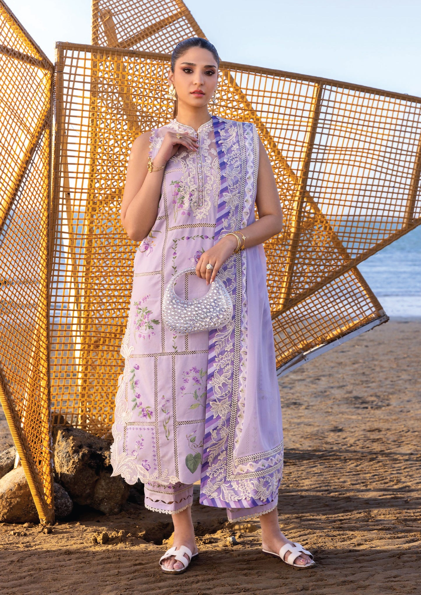Flow by Crimson Luxury Lawn 25 | LAVENDER