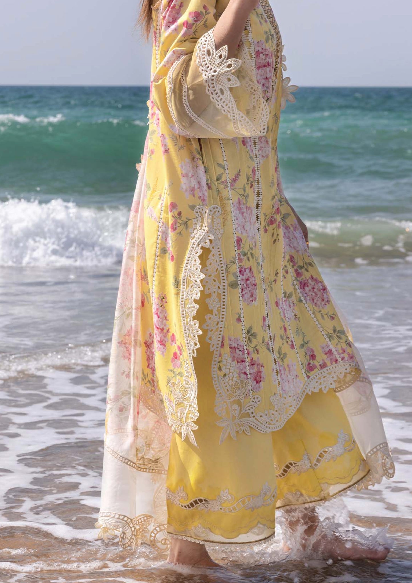 Flow by Crimson Luxury Lawn 25 | SUNFLOWER