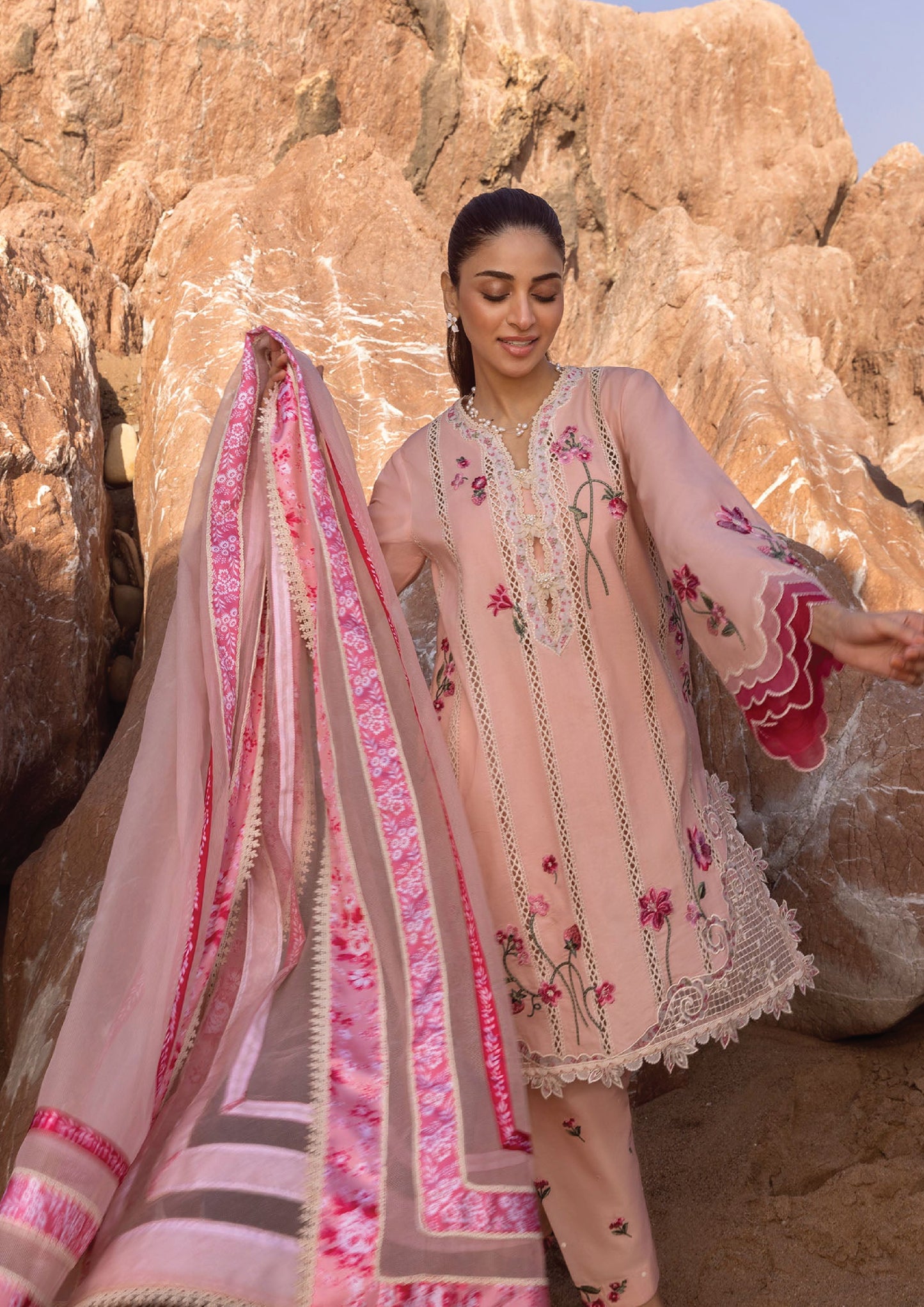 Flow by Crimson Luxury Lawn 25 | BLUSH
