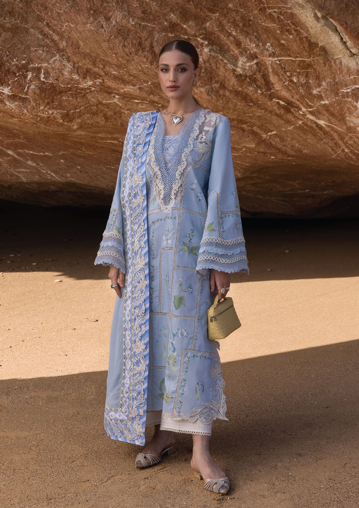 Flow by Crimson Luxury Lawn 25 | ICE BLUE