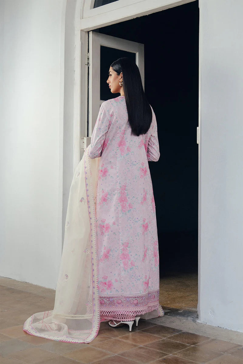 AFROZEH DAYBREAK PRINTKARI UNSTITCHED'26| SKYDUST