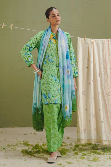 COCO PRINTS VOL-1 BY ZARA SHAHJAHAN UNSTITCHED'26| KAEL-7B