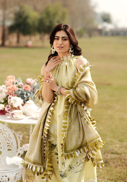 ZARQASH LUXE LAWN UNSTITCHED  Collection 2024 – ZQ 13