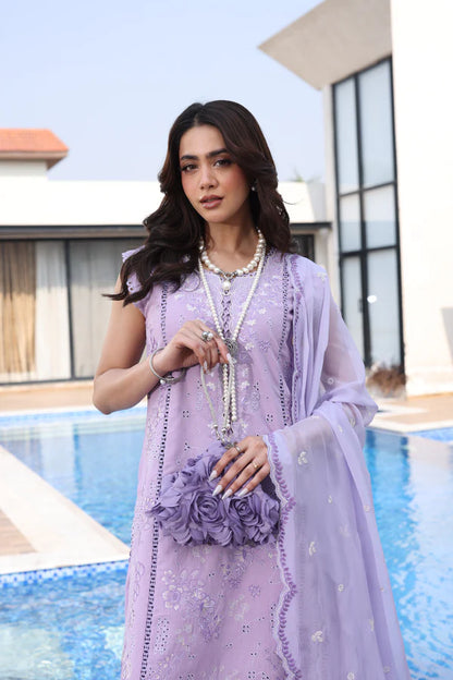 AYLIN LUXURY LAWN UNSTITCHED'26 | Sweet Violet