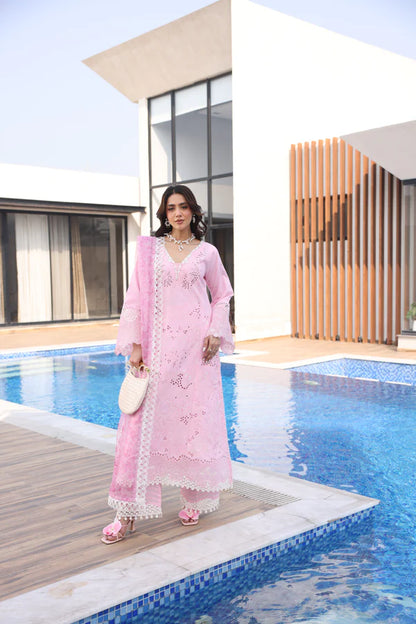 AYLIN LUXURY LAWN UNSTITCHED'26 | Pink Lilly