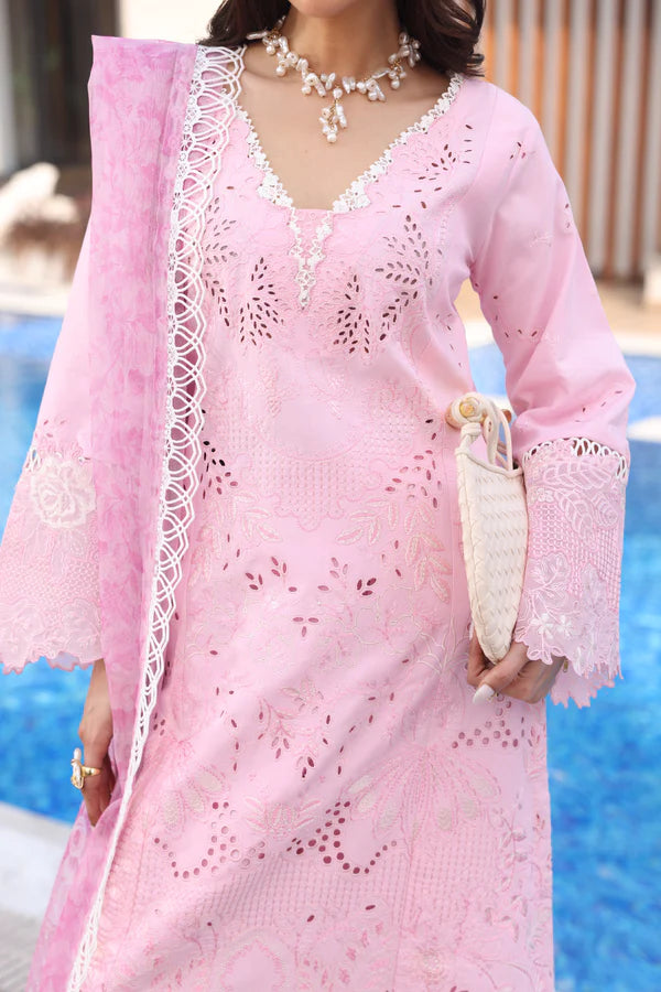 AYLIN LUXURY LAWN UNSTITCHED'26 | Pink Lilly