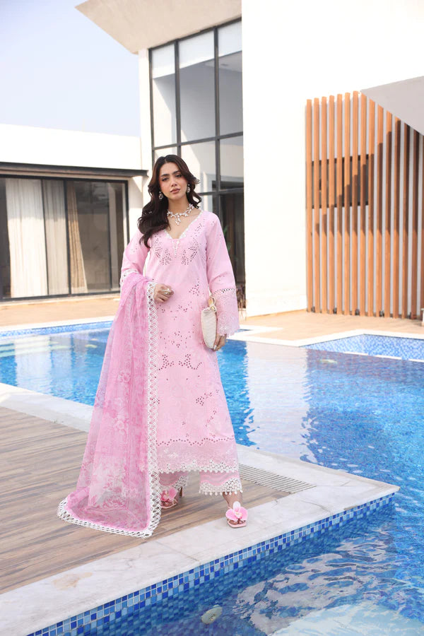 AYLIN LUXURY LAWN UNSTITCHED'26 | Pink Lilly