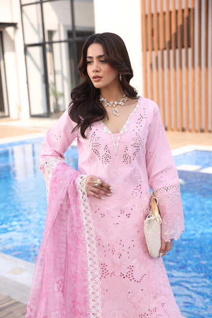 AYLIN LUXURY LAWN UNSTITCHED'26 | Pink Lilly