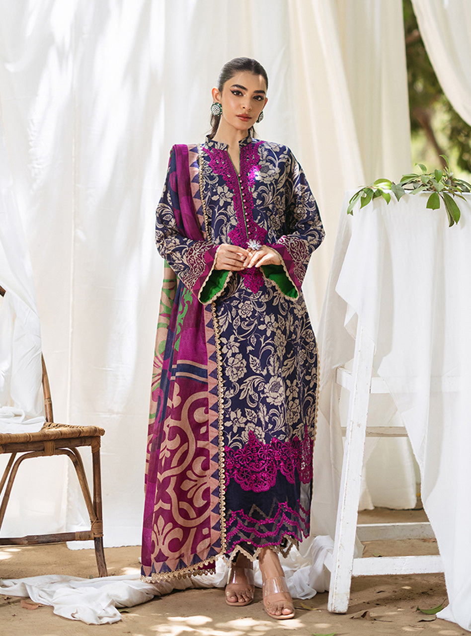 Zainab Chautani Tahra Lawn Collection 2024 – TAMARA - D 7B