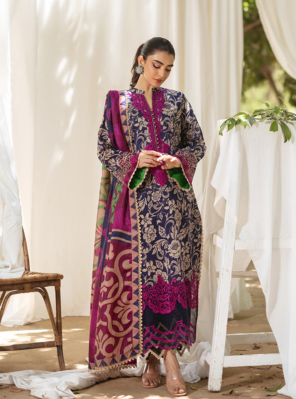 Zainab Chautani Tahra Lawn Collection 2024 – TAMARA - D 7B