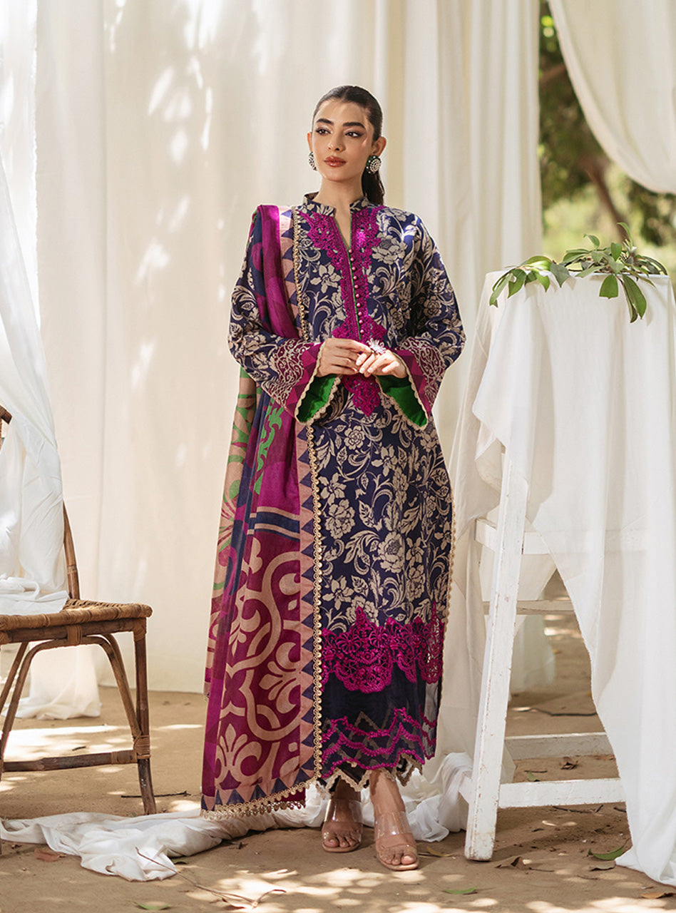 Zainab Chautani Tahra Lawn Collection 2024 – TAMARA - D 7B