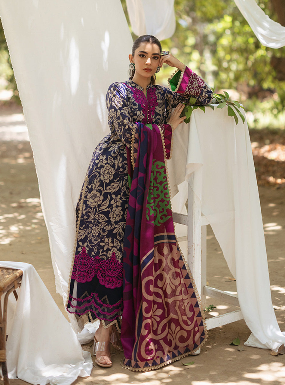 Zainab Chautani Tahra Lawn Collection 2024 – TAMARA - D 7B