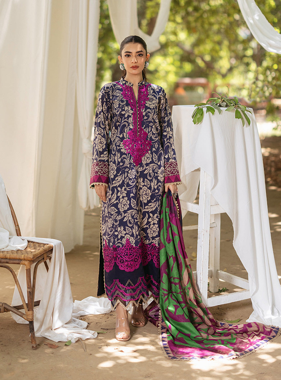 Zainab Chautani Tahra Lawn Collection 2024 – TAMARA - D 7B