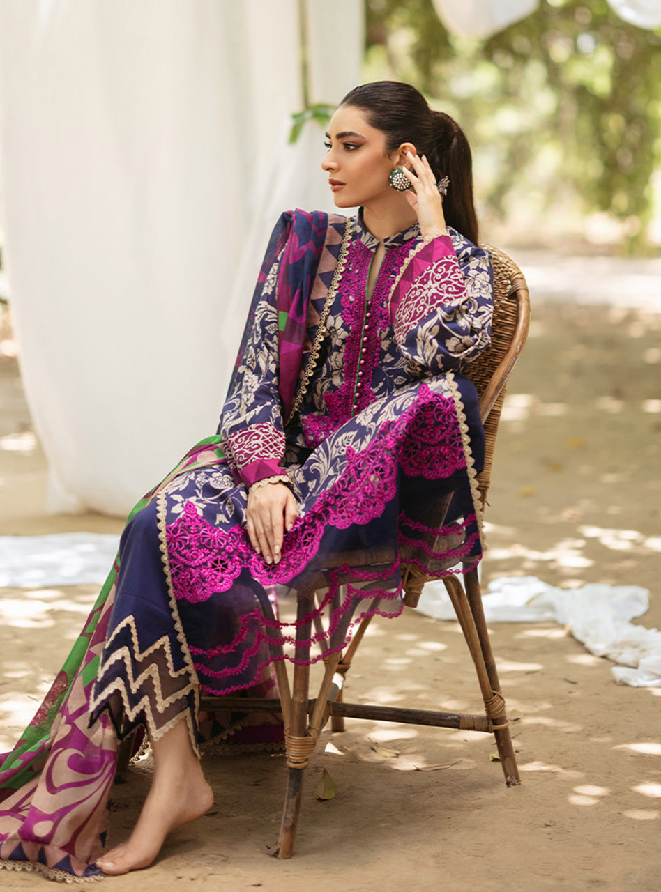 Zainab Chautani Tahra Lawn Collection 2024 – TAMARA - D 7B