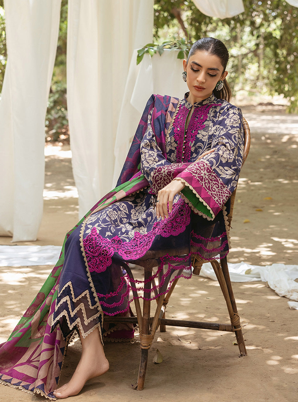 Zainab Chautani Tahra Lawn Collection 2024 – TAMARA - D 7B