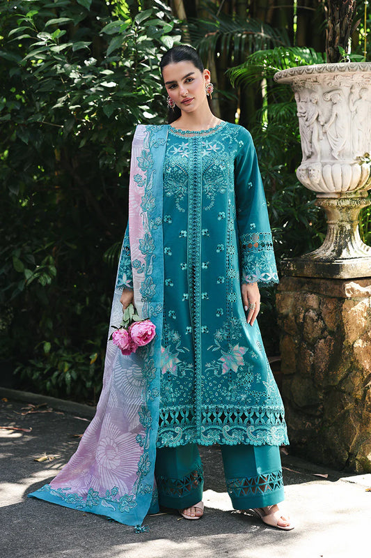 QALAMKAR QLINE LAWN DROP-1 UNSTITCHED'26 | SAPPHIRE