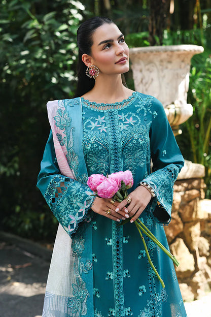 QALAMKAR QLINE LAWN DROP-1 UNSTITCHED'26 | SAPPHIRE