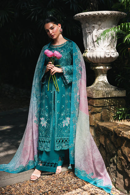 QALAMKAR QLINE LAWN DROP-1 UNSTITCHED'26 | SAPPHIRE