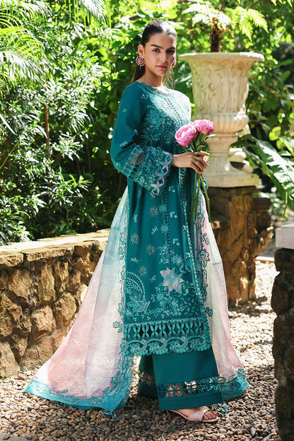 QALAMKAR QLINE LAWN DROP-1 UNSTITCHED'26 | SAPPHIRE