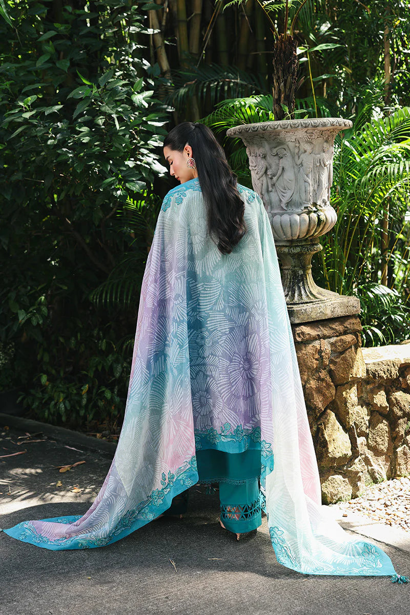 QALAMKAR QLINE LAWN DROP-1 UNSTITCHED'26 | SAPPHIRE