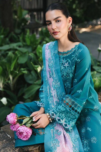 QALAMKAR QLINE LAWN DROP-1 UNSTITCHED'26 | SAPPHIRE