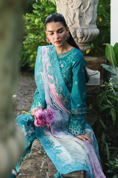 QALAMKAR QLINE LAWN DROP-1 UNSTITCHED'26 | SAPPHIRE
