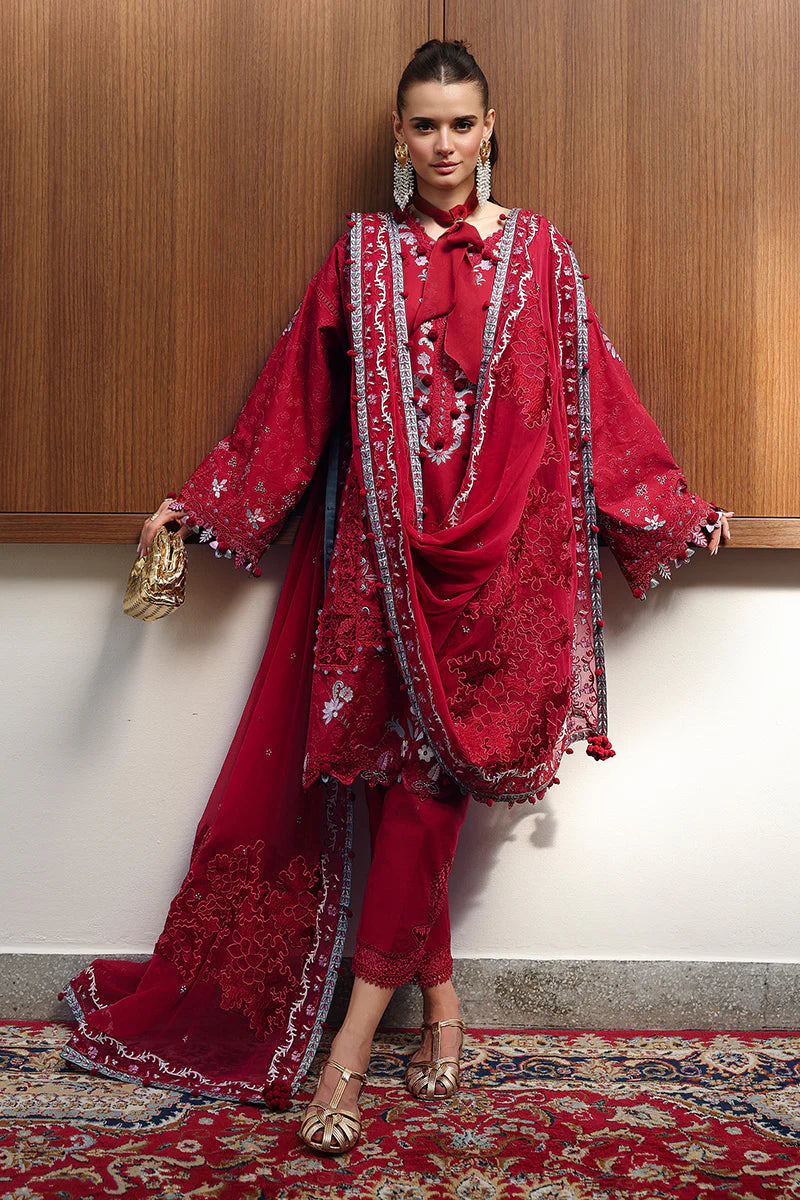 QALAMKAR CHIKANKARI EID EDIT UNSTITCHED'26| RUBY