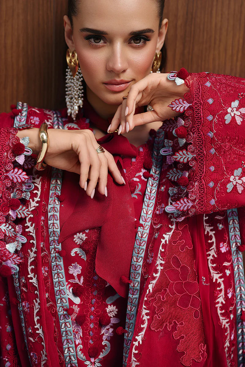QALAMKAR CHIKANKARI EID EDIT UNSTITCHED'26| RUBY