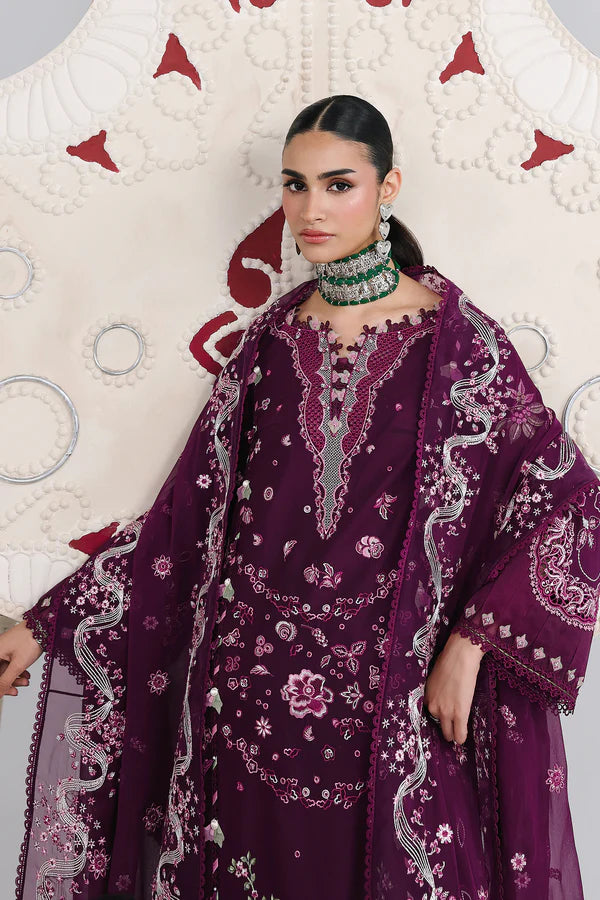QALAMKAR FESTIVE LAWN UNSTITCHED '26 - QFL-10 (TRESA)